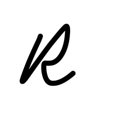 Lettering Vector rounded font alphabet