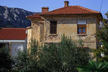 Old house on the mediterranean coast, villa in Croatia