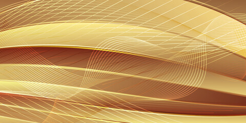 Luxury modern gold background. Realistic light effect on textured background. Vector abstract geometric gold background