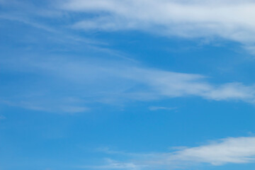 The sky was clear with some white clouds.