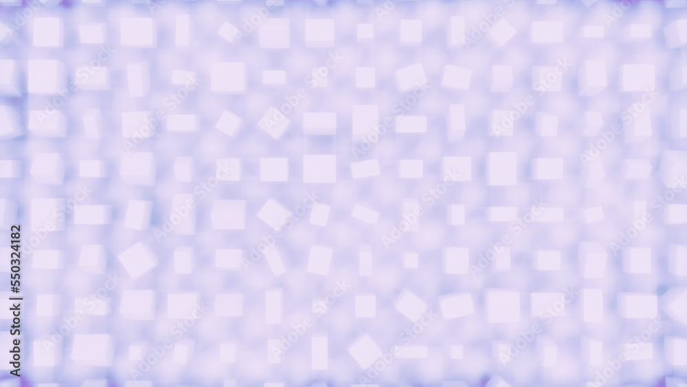 Wall mural beautiful soft glowing geometrical blue blocks - abstract 3d rendering