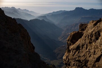 scenic mountain landscapes -natural park Roque Nublo - Gran CanariaGran Canaria, Spain