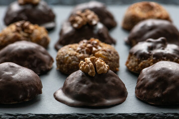Lebkuchen glutenfrei, homemade, zuckerfrei mit Ahornsirup, Schokolade mit Kokosblütenzucker