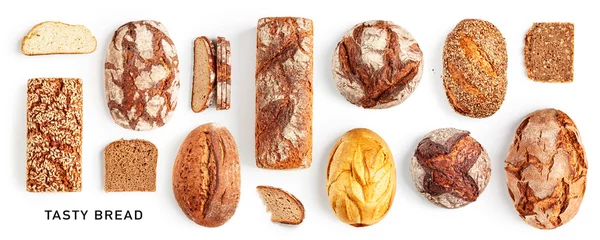 Deken met patroon Bakkerij Vers brood collectie en creatieve lay-out.