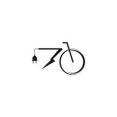 ELECRIC BICYCLE ICON