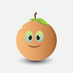 orange with a smile