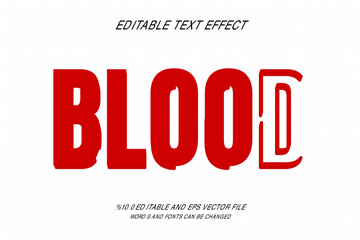 Editable Blood Text Effect