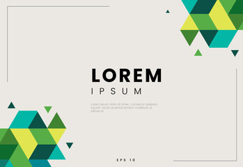 Vector of modern abstract triangular geometric background