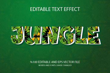 Editable Jungle Text Effect