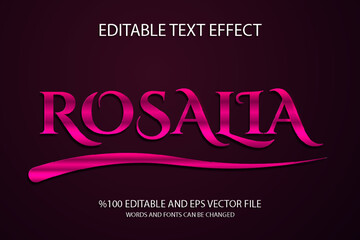 Editable Rosalia Text Effect