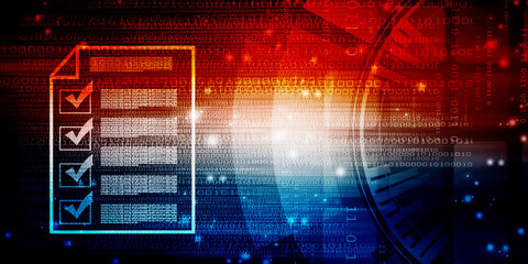 2d rendering documents concept illustration