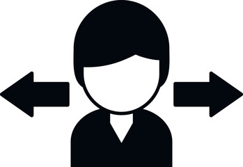 Man interaction icon simple vector. Digital community. Online social