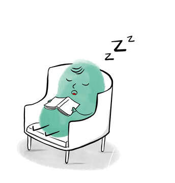 sleeping while reading