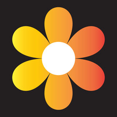 yellow flower vector