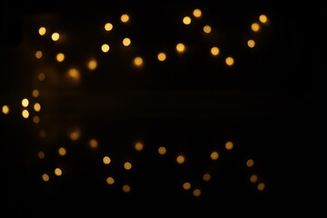 christmas lights on black background Christmas lights