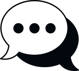 Chat network icon simple vector. Service people. Computer online
