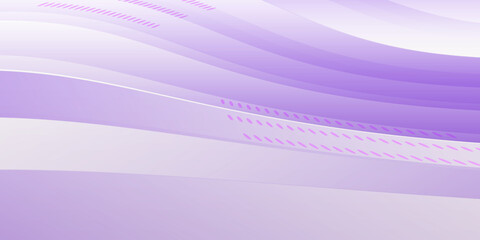 Abstract purple waves background isolated on white, Panoramic banner background