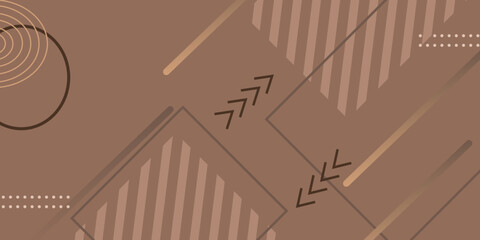 elegant triangle pattern design element on light brown background with vintage texture