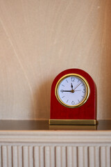 retro style of vintage alarm clock