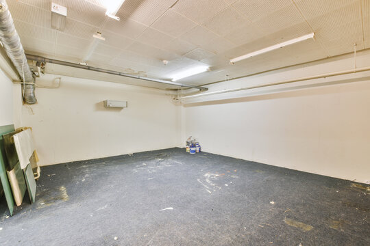 Spacious Empty Room Basement