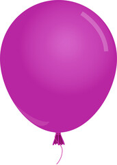 realistic purple balloon transparent background