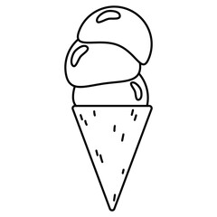 ice cream icon vector design template. vector