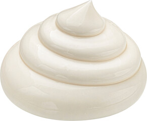 Mayonnaise swirl isolated