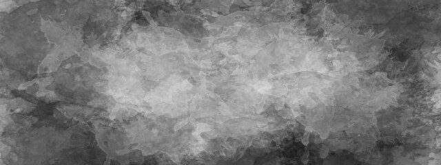 Abstract black watercolor background painting. Abstract black and whtie background. 
Black background texture in painted watercolor and vintage grunge design, 