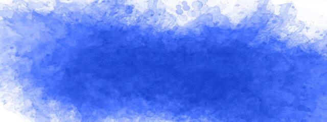 Abstract blue watercolor paint on white paper background. Blue watercolor background with texture and paint.
Beautiful blue watercolor and paper texture grungy design.