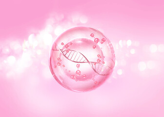 bubble background for cosmetics product
