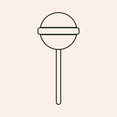 Vector design of lollipop and cane sign - 550362394