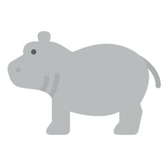 hippopotamus animal zoo wild life icon