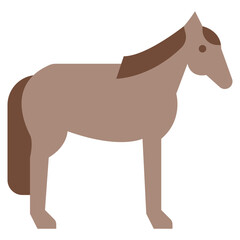 horse animal zoo wild life icon