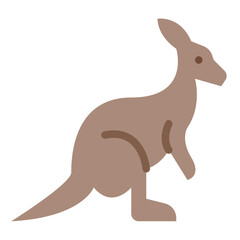 kangaroo animal zoo wild life icon