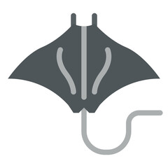 ray batoids animal zoo wild life icon © iconixar