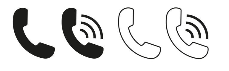 Contact us.Telephone, communication. icon in flat style. Vector illustration. Phone icon set. Telephone symbol. icon telephone call. Phone on white background.Vector illustration