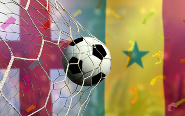 Football Cup competition round of 16 teams between the national England  and national Senegal.