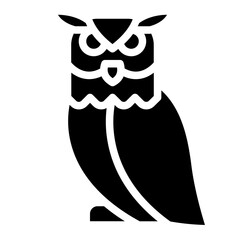 owl animal zoo wild life icon