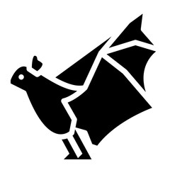 bat animal zoo wild life icon