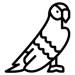 macaw animal zoo wild life icon