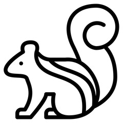 squirrel animal zoo wild life icon