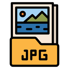 jpg file format digital graphic icon