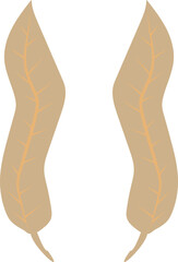 Abstract tropical leaves. Vector illustration.