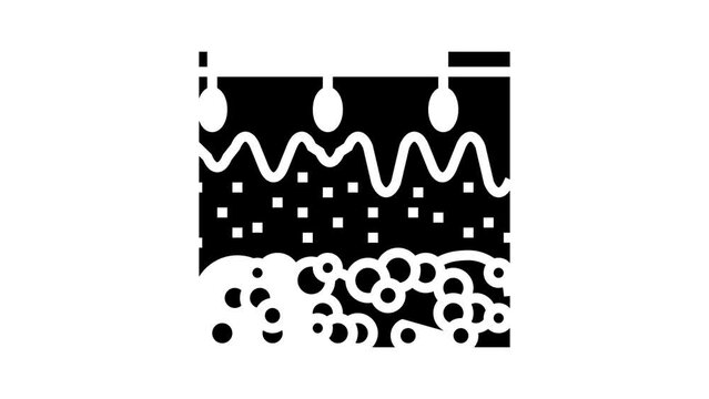 skin human organ glyph icon animation