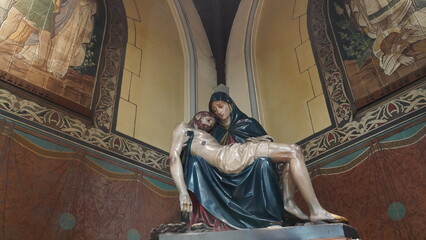 s on the cross in church