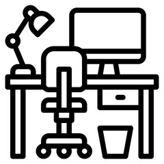 table work desk design icon