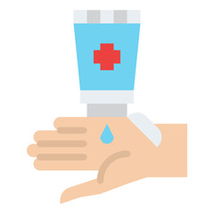 hand cleaning gel health hygiene icon