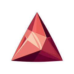 red triangle shaped gem