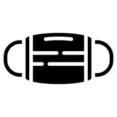 medical mask hygiene tool protection icon