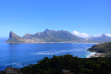 Aerial view of cape town chapman's peak to hout bay